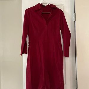 Red size 8 dress shirt dress.